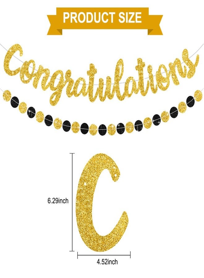 بيشيدا لافتة تهنئة ذهبية من بيشيدا (جاهزة للتجميع)، لافتات تخرج 2024، مستلزمات حفلات تهنئة خريجي دفعة 2024، زينة لحفلات التخرج، وحفلات الزفاف، وحفلات التقاعد - Image 2